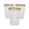 Fun Express 25 Pieces Premium Blush Cups with Gold Trim, Holds 10 oz, BPA Free Plastic, Wedding Party Supplies, Light Pink view 1
