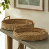 Napa Home & Garden Seagrass Round Trays, Set of 2 Natural view 3
