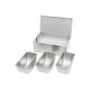 TrueCraftware- 3 Compartment Stainless Steel Condiment Bar (Open Bottom)- Condiment Dispenser Serving Container Garnish Tray Bar Caddy Condiment Server Caddy Garnish Holder for Home Work Restaurant view 4