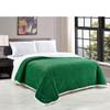 Jacquard Sherpa Microplush Soft Premium Microplush, Braided Oversized All Season Blanket, Queen, Green view 1