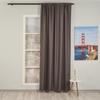 CASANEMA Solid Linen Texture Home Dcor Room Darkening Curtain Hanging Back Tab (1 Panel) Curtains - Made in Turkey view 2