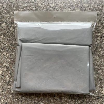 1pc Disposable Table Skirt Plastic Tableskirt Disposable Reusable Rectangular Table-Cloth Skirt Birthday Banquet Party (Color : Gray, Size : 73x426cm Table Skirt)
