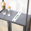 Bamboo Garment Rack, with Clothes Rail and Storage Organiser, Freestanding Open Wardrobe Coat Stands (B 62x31x170cm) view 2