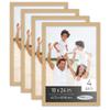 Poster Palooza Pack of 4 Natural 18x24 Picture Frames | Solid Wood | UV-Resistant Acrylic | Easy Gallery Wall Setup view 1