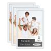Poster Palooza Pack of 3 Matte White 11x14 Picture Frames | Solid Wood | UV-Resistant Acrylic | Easy Gallery Wall Setup view 1