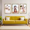 Poster Palooza Pack of 3 Metallic Bronze 10x12 Picture Frames | Solid Wood | UV-Resistant Acrylic | Easy Gallery Wall Setup view 3