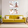 Poster Palooza Pack of 4 Matte White 5x7 Picture Frames | Solid Wood | UV-Resistant Acrylic | Easy Gallery Wall Setup view 3