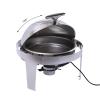 Round Roll Top Chafing Dish Buffet Set - 6L Stainless Steel Round Chafer Adjustable Temperature 55C-85C Food Warmer with 2 Pans, Fuel Holder for Weddng, Parties, Event, Banquet view 3