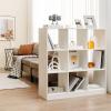 HONEY JOY Kids Toy Storage Organizer, 9-Section Storage Daycare Shelf for Preschool, Children 3-Tier Open Wooden Display Book Shelf Organizer for Classroom, Playroom & Nursery, Kindergarten(White) view 2