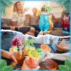 180 Pcs Drink Umbrellas Cocktail Picks Coconut Palm Cocktail Umbrellas Firework Beverages Stirrers Tropical Cocktail Sticks for Drinks Fruit Hawaiian Party Decorations Cocktail Accessories, 4 Styles view 4