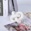 JStnana 3-Link Wood Chain Link Decor, Hand Carved Wood Knot Tray Home Decor view 2