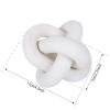 JStnana 3-Link Wood Chain Link Decor, Hand Carved Wood Knot Tray Home Decor view 4