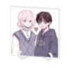 Himeno-kun wa Hime ni Nai 01 Yurine & Kotaro [Official Illustration] Acrylic Art Board view 1