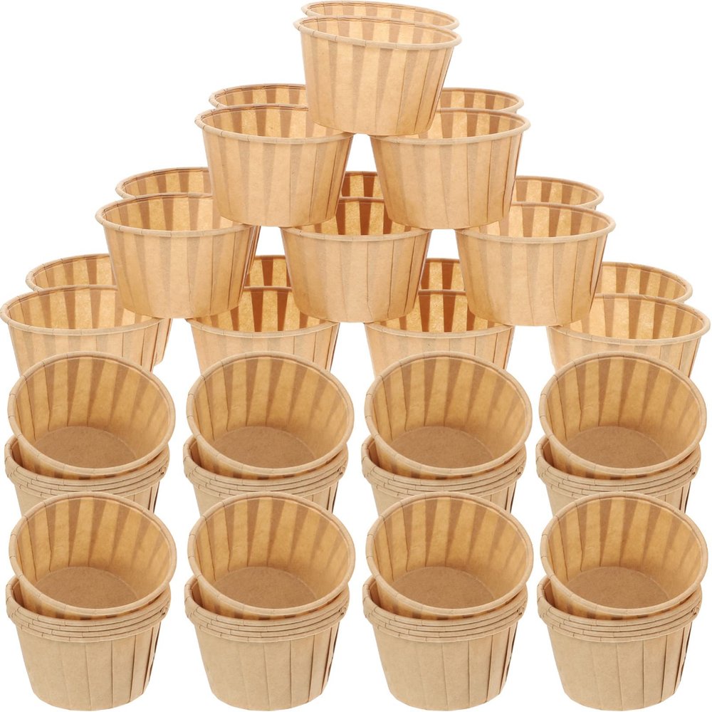 150pcs - Muffin Cups Non-stick Cupcake Liners Greaseproof Baking Wrappers for Parties Weddings and Bakeries Design