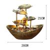 RAZZUM Classic Desktop Fountain Indoor Water Fountain Led Lights Sailing Lotus Leaf Tabletop Water Fountain Desktop Ornaments Indoor Landscape Home Decoration Meditation Fountain view 2