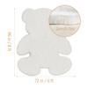 TENNOLA 6x8 ft Bear White Shag Large Rug, Soft Fluffy Faux Sheepskin Fur Rug Fuzzy Shaggy Area Rug Cute Plush Carpet for Nursery Kids Girls Bedroom Room Aesthetic Living Room Floor Home Decor, White view 2