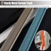 ZIMGOD Curved Curtain Rail Track, Ceiling Mounted Curtain Rod, Windows Curtain Rods with Fittings, Hospital Curtain Railing Track Anti-Rust & Durable (Size : 110cm/3.6ft) view 4