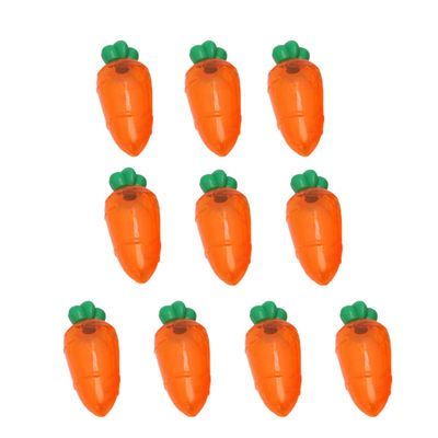 Homoyoyo Cake Decorations Plastic Carrot Containers Clear Orange Carrot Shaped Easter Eggs for Easter Basket Fillers Party Clear Orange Plastic Baskets