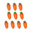 Homoyoyo Cake Decorations Plastic Carrot Containers Clear Orange Carrot Shaped Easter Eggs for Easter Basket Fillers Party Clear Orange Plastic Baskets view 1