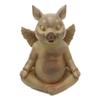 1 Pcs Zen Yoga Flying Pig Angel Hog Heavens Meditating In Lotus Pose Rustic Statue view 3
