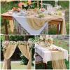 15 Pack Beige Cheesecloth Table Runner 10Ft Rustic Gauze Cheese Cloth Table Runner 35 x120 Inch Romantic Boho Table Runners for Wedding Birthday Party Bridal Baby Shower Engagement Banquet Table Dcor view 2