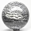2.6" 450g Striped Black White Onyx w/Calcite Sphere Polished Natural Gemstone Crystal Mineral Collectible Ball - Peru + Stand view 1