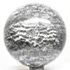 2.6" 450g Striped Black White Onyx w/Calcite Sphere Polished Natural Gemstone Crystal Mineral Collectible Ball - Peru + Stand view 3