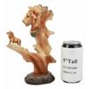 1 Pcs African Lion Statue 9.25" Family Faux Wood Resin Figurine view 4
