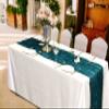 15 Pack Dark Teal Cheesecloth Table Runner 10Ft Romantic Cheese Cloth Table Runner 35 x120Inch Gauze Boho Table Runners for Wedding Birthday Party Bridal Baby Shower Reception Christmas Holiday Decor view 4