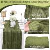 15 Pack Cheesecloth Table Runner Grass Green 10Ft Gauze Cheese Cloth Table Runner 35x120 Inch Boho Table Runners for Wedding Birthday Party Engagement Bridal Baby Shower Anniversary Christmas Decor view 4