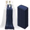15 Pack Navy Blue Cheesecloth Table Runner 10Ft Gauze Cheese Cloth Table Runner 35x 120Inch Romantic Boho Table Runners for Wedding Birthday Party Anniversary Bridal Baby Shower Reception Table Dcor view 1
