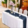 15 Pack Navy Blue Cheesecloth Table Runner 10Ft Gauze Cheese Cloth Table Runner 35x 120Inch Romantic Boho Table Runners for Wedding Birthday Party Anniversary Bridal Baby Shower Reception Table Dcor view 2