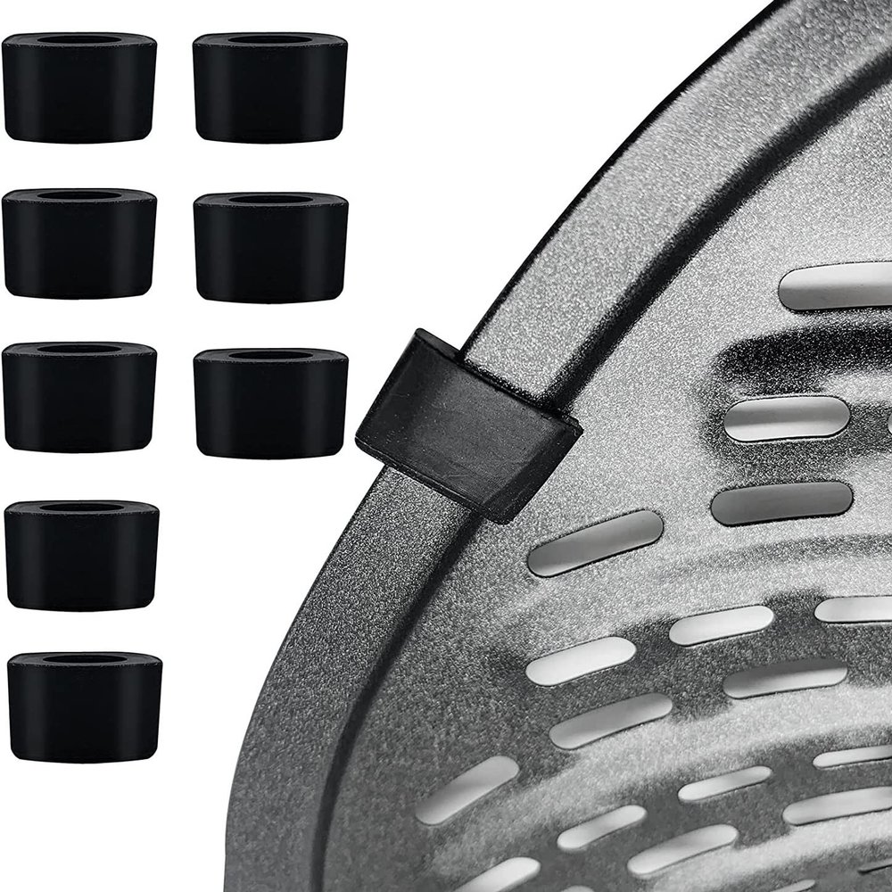 Air Fryer Rubber Tabs for PowerXL Vortex 8QT 7QT Air Fryers, 8PCS Premium Air Fryer Rubber Bumpers, Rubber Feet, Rubber Tips, Silicone Pieces, Rubber Covers for 7QT PowerXL MAXX Air Fryer Tray