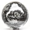 2.6" 515g Black White Onyx w/Calcite (Quartz?) Sphere Polished Natural Sparkling Gemstone Crystal Mineral Dcor Ball - Peru + Stand view 3