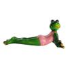 1 Pcs Diva Green Lady Frog In Pink Swimsuit & Golden Manicure Figurine view 4