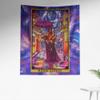 The Ghoulish Garb Marie Laveau Justice Tarot Card Tapestry - New Orleans Voodoo Queen Mardi Gras Witchcraft Pagan Witch Wall Hanging Home Decor (60" x 50") view 2