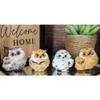 1 Pcs Wise Academic Forest Snowy Owls & Chicks Figurine Set Small Collectibles view 1