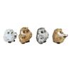 1 Pcs Wise Academic Forest Snowy Owls & Chicks Figurine Set Small Collectibles view 4