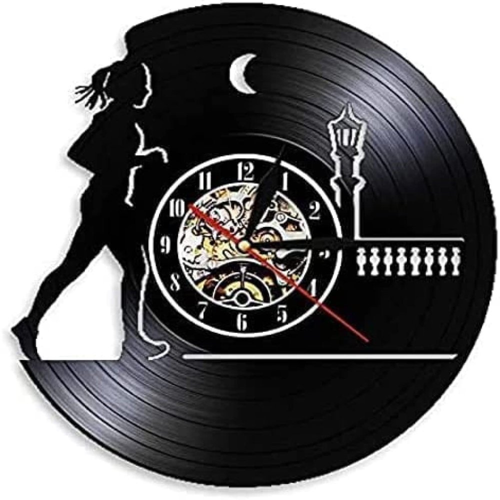 Wall Clock Decorative Under Workout Jogging Ladies Design Vinyl Wall Clock Model Wall Decor Running Wall Clock Running Gift 12 Inch Clock Present
