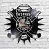 Wall Clock, Decorative Hockey Man Cave, Wall Decor Clock, Hockey Club Team Logo, Hockey Stick and Puck, Gift Clock for Hockey Fans view 4