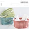 3pcs Portable Storage Basket Shower Storage Basket Plastic Shower Plastic Tote with Handle Portable Organizer Bottle Bath Stand up view 2