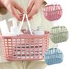 3pcs Portable Storage Basket Shower Storage Basket Plastic Shower Plastic Tote with Handle Portable Organizer Bottle Bath Stand up view 3
