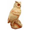 1 Pcs Rustic Rainforest Great Horned Owl Decorative Faux Wood Figurine 8.25" H view 2