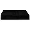 CUMYZO 4pcs Picture Frame Ledge Shelves,MDF Wall Mounted Floating Shelves for Display,Storage Storage Shelves for Living Room,Bedroom,Office High Gloss Black 9.1"x9.3"x1.5" view 4