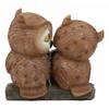 1 Pcs Valentines Kissing Love Owl Couple Decor Statue 2 Owls W/ Heart Sign view 4