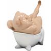 1 Pcs Sexy The Swine Pig Bathing in Bathtub Statue 6"L Animal Decor view 3