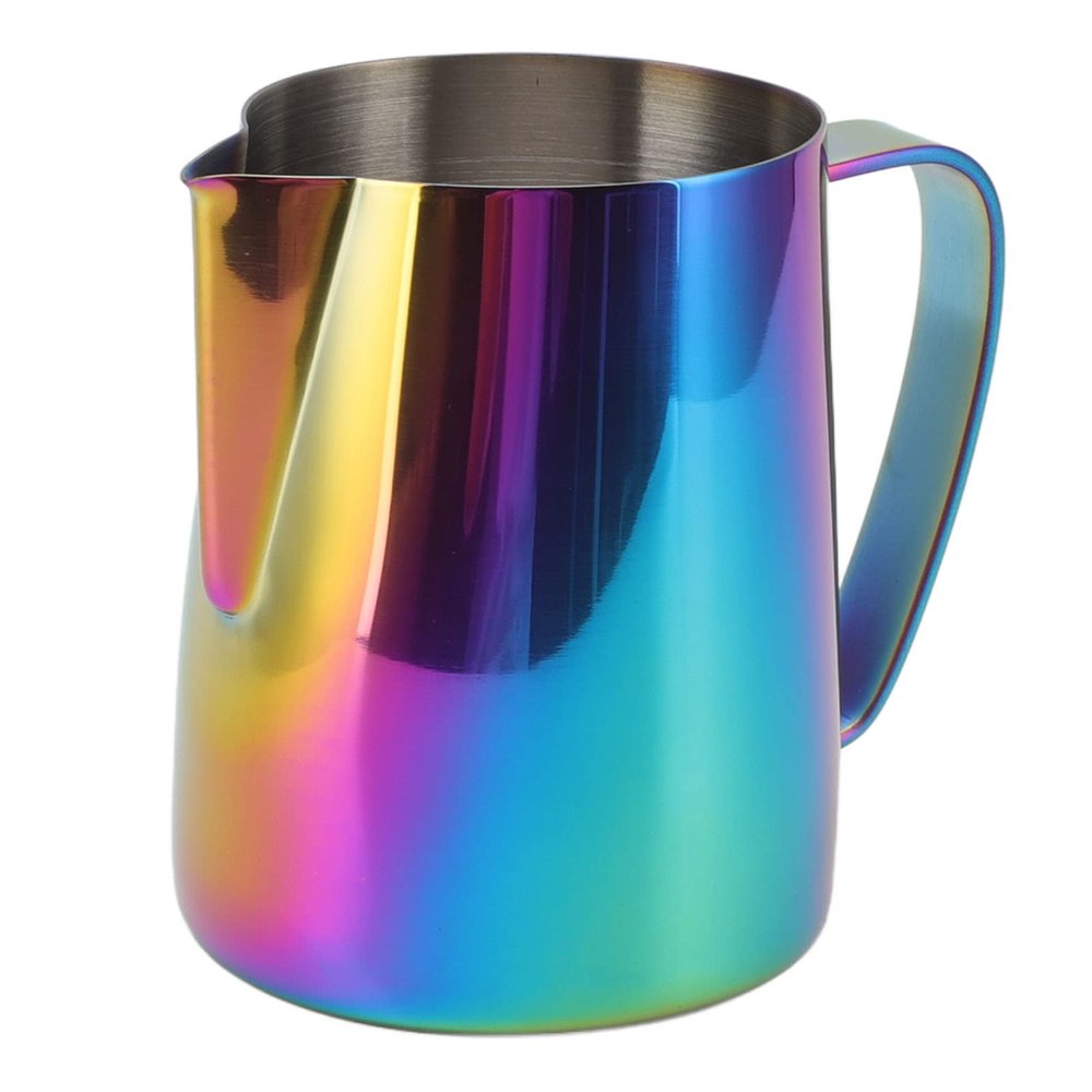 670ml Milk Frothing Pitcher,Stainless Steel Milk Frothing Pitcher,Colorful Milk Frothing Pitcher 304 Stainless Steel Latte Art Coffee Steaming Frother Cup