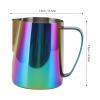 670ml Milk Frothing Pitcher,Stainless Steel Milk Frothing Pitcher,Colorful Milk Frothing Pitcher 304 Stainless Steel Latte Art Coffee Steaming Frother Cup view 2