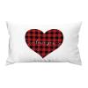 Rebbygena Lumbar Throw Pillow Covers 14x24 Farmhouse Decorative Throw Pillows Cover I Love You Heart Red Black Plaid Valentines Day Accent Pillows Case Cushion Covers Home Decor view 1