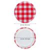 Kichvoe Mason Jar Lids 2.55 Inch Checked Screw Caps for Canning Jars 40 Pieces Airtight Leak-Proof Bottle Cap Accessories for Home Kitchen Jam Jelly Storage view 4